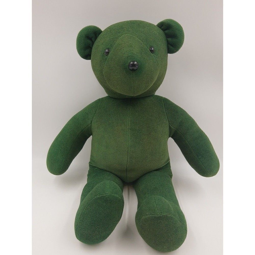 Vintage north american bear co 1979 21" green velour plush by barbara isenberg